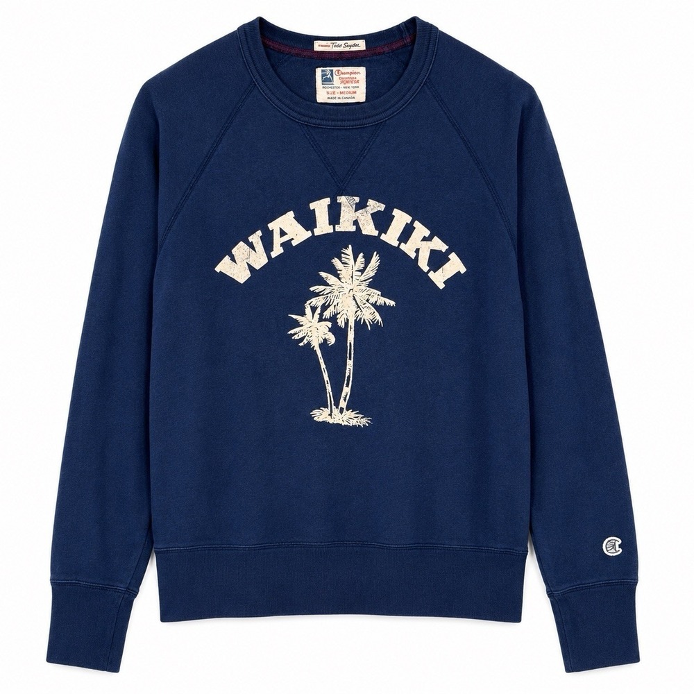 Todd Snyder x Champion SAMPLE Waikiki‎ Crewneck Sweatshirt M Made in Canada RARE